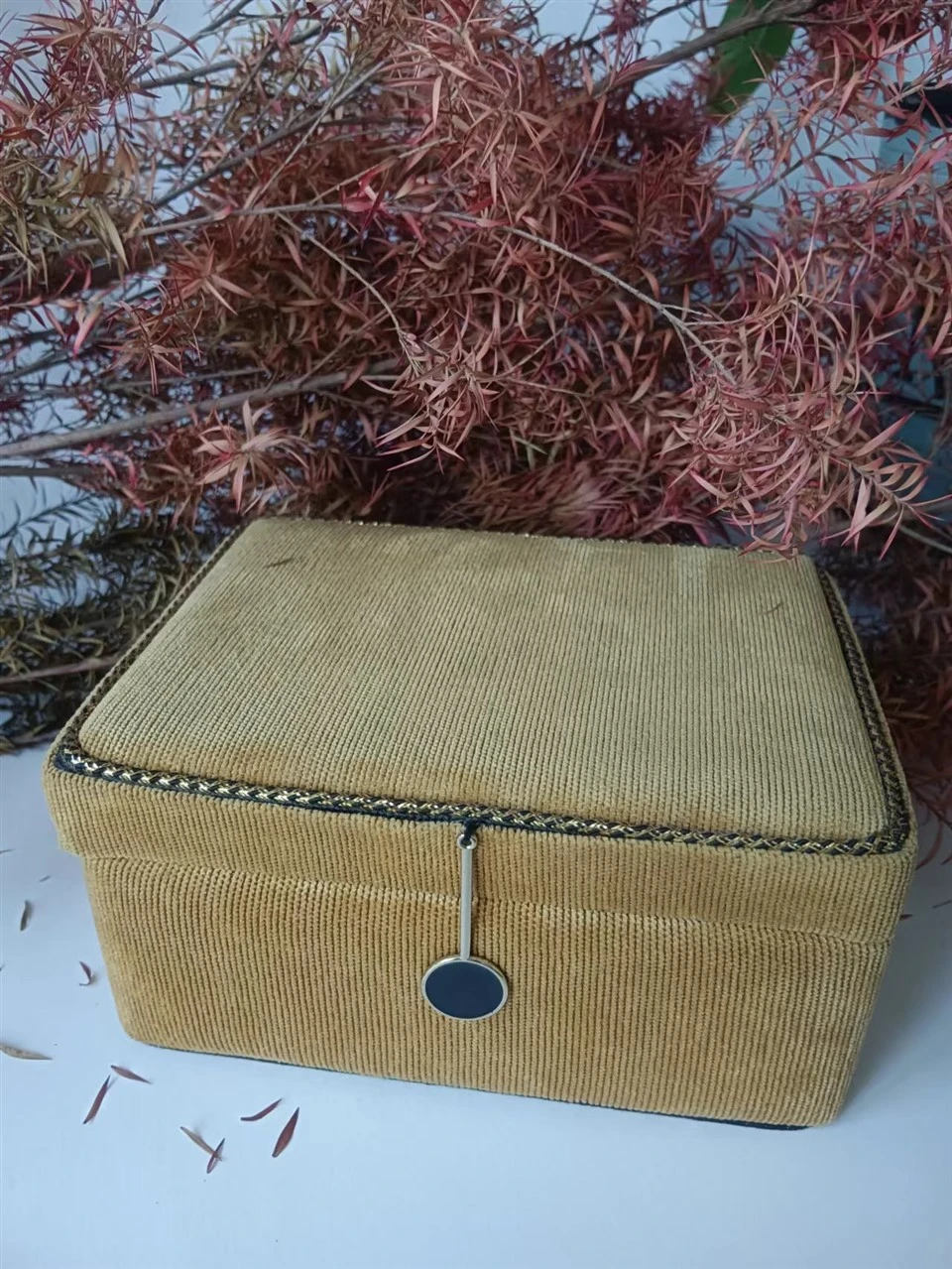 Custom Striped Fabric Jewelry Gift Box
