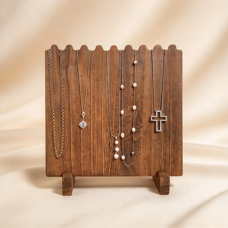 Custom Wooden Necklace Display Stand