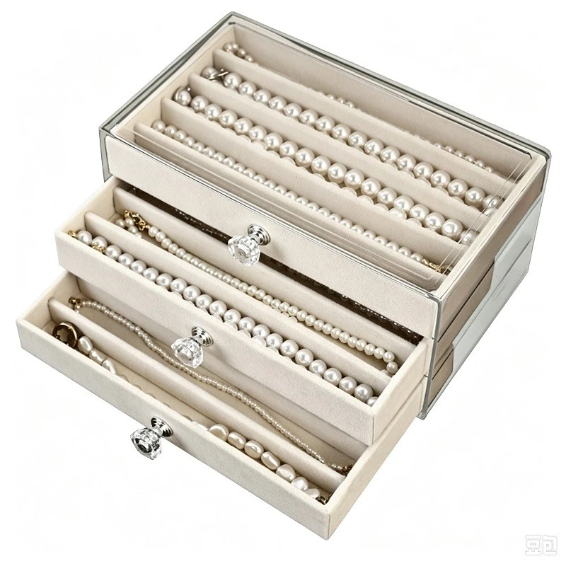 Multi-Layer Pearl Jewelry Storage Box suppliers