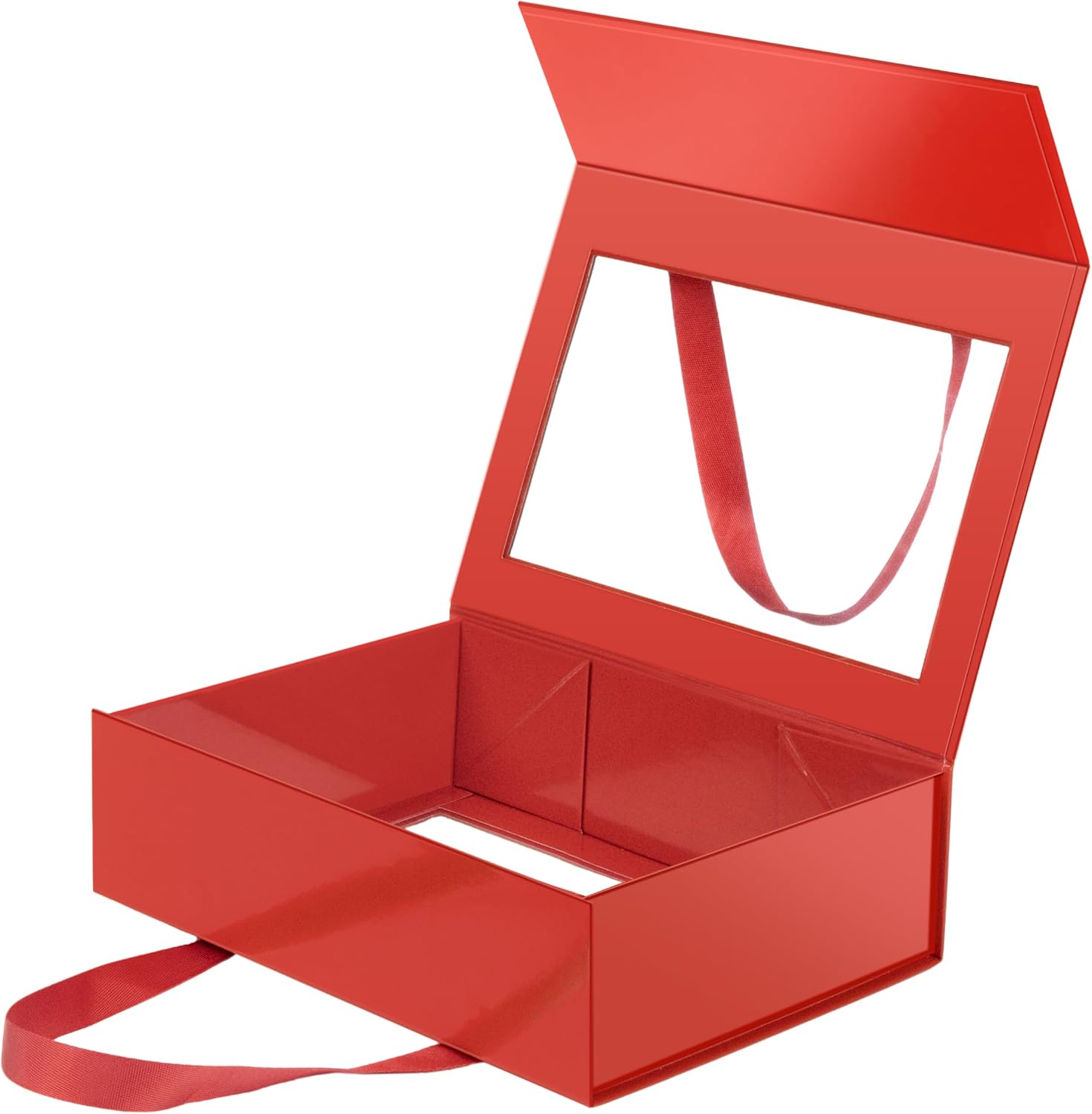 Custom Crimson Red Folding Magnetic Gift Box Custom Crimson Red Folding Magnetic Gift Box