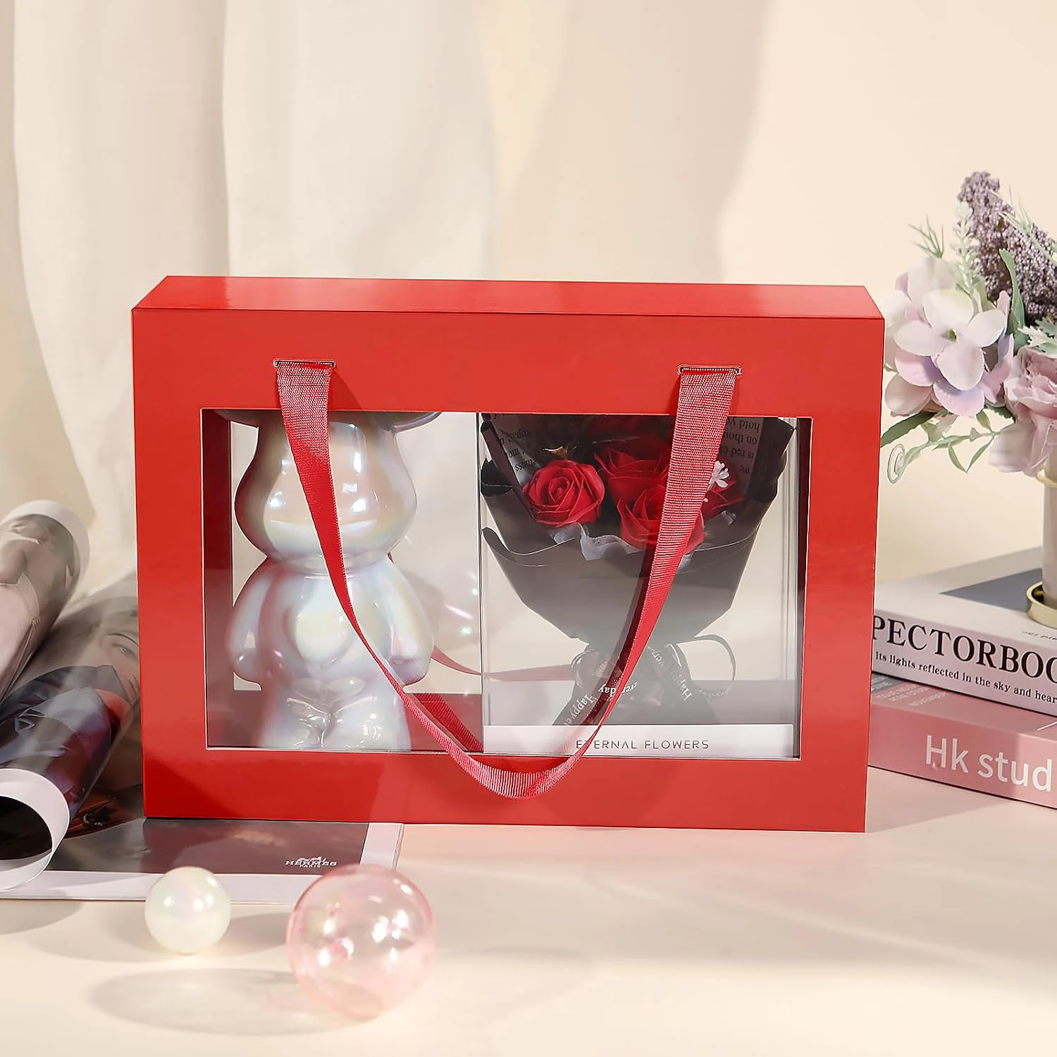 Custom Crimson Red Folding Magnetic Gift Box Custom Crimson Red Folding Magnetic Gift Box