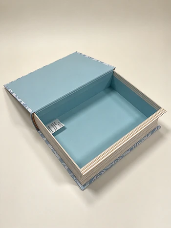 Custom Vintage Decorative Book Shaped Box with Magnetic Flap Custom Vintage Decorative Book Shaped Box with Magnetic Flap