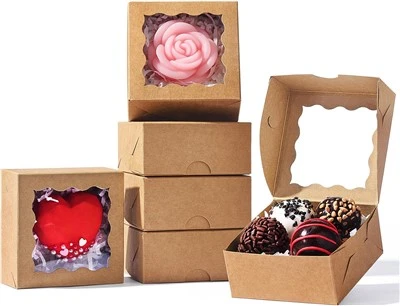 Custom Natural Kraft Windowed Box For Artisan Soaps & Confectionery