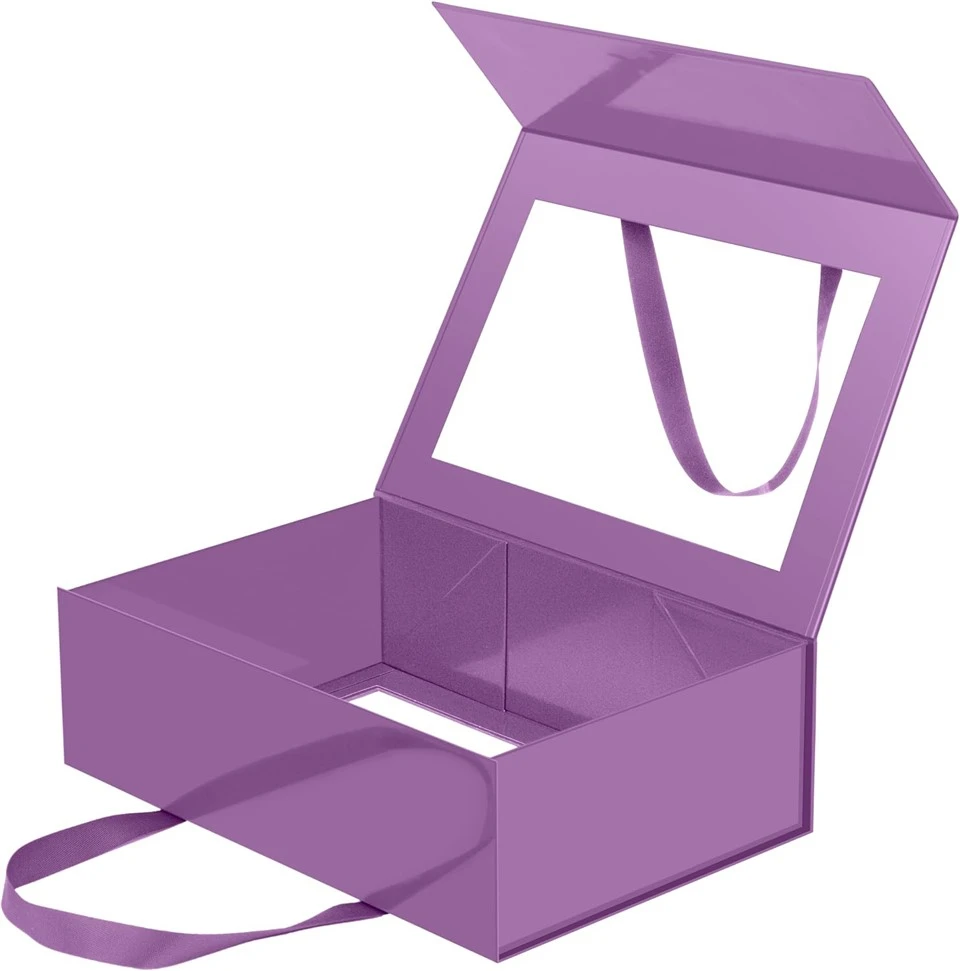 Wholesale Custom Lavender Purple Magnetic Gift Box