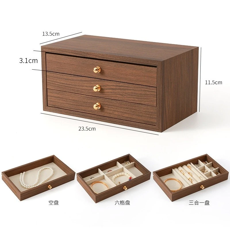 Wooden Multi Drawer Jewelry Organizer Box suppliers